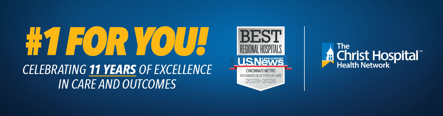 Banner with the text, "#1 for you! Celebrating 11 years of excellence in care and outcomes."