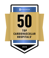 Top 50 Cardiovascular Hospital in America by Premier and Fortune 2025