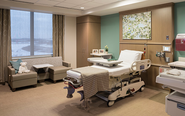 Patient Room at Liberty Family Birthing Center