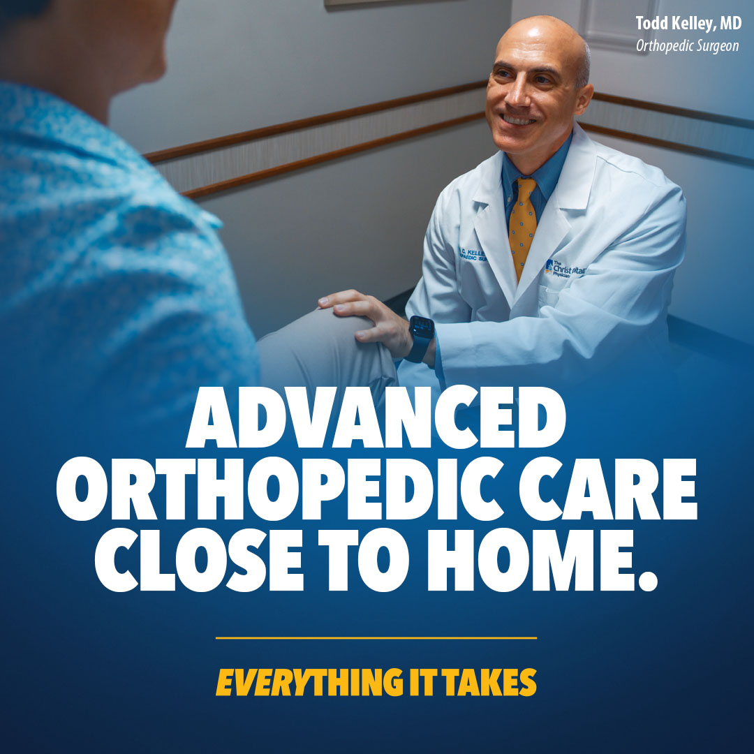 Banner with the text, "Advanced orthopedic care close to home. Everything it takes."