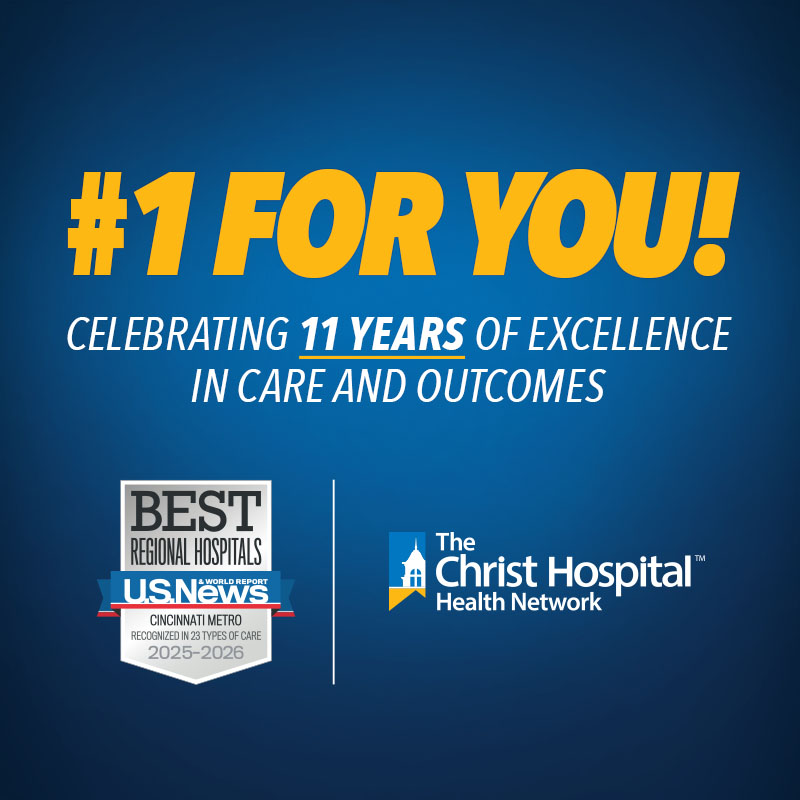 Banner with the text, "#1 for you! Celebrating 11 years of excellence in care and outcomes."
